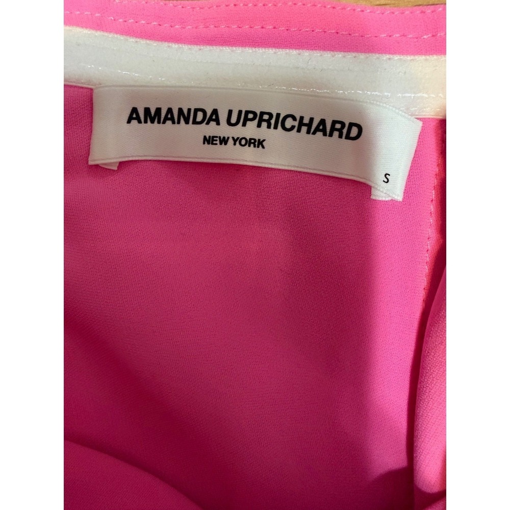 Amanda Uprichard Barbiecore High Low Gown Women Small Coquette Wedding Guest - Picture 7 of 9